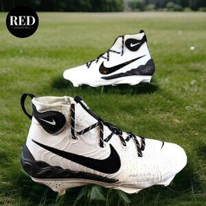 Nike Alpha Huarache NXT Black White Baseball Cleats DJ6517-107 - Men's Size 8.5